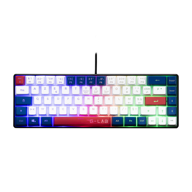 Clavier Gaming RGB/Filaire Keyz Hydrogen BWR noir - THE G-LAB - BS_KEYZ_HYDRO_BWR