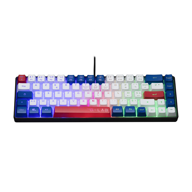 Clavier Gaming RGB/Filaire Keyz Hydrogen BWR noir - THE G-LAB - BS_KEYZ_HYDRO_BWR