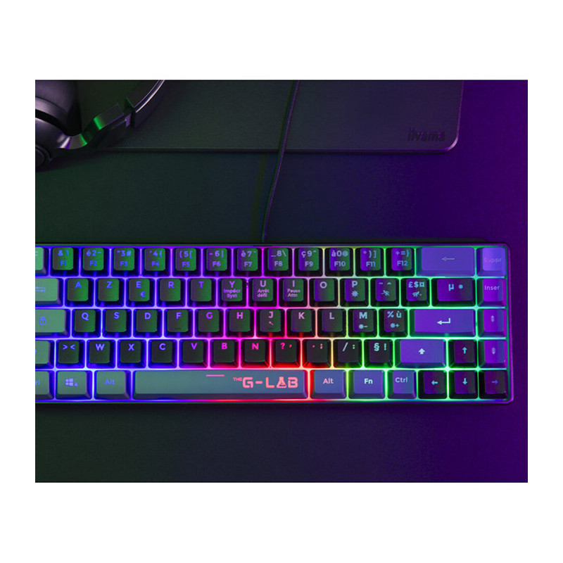 Clavier Gaming RGB/Filaire Keyz Hydrogen BWR noir - THE G-LAB - BS_KEYZ_HYDROGEN_W