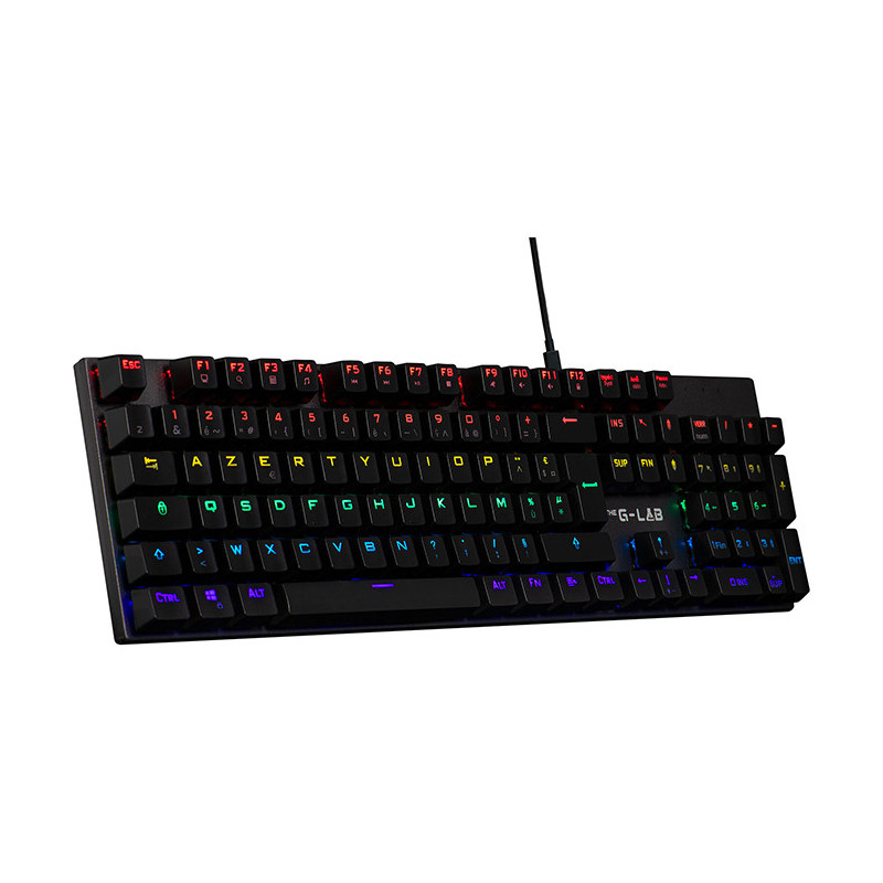 Clavier Gaming RGB/Filaire Keyz Carbon EX noir - THE G-LAB - BS_KEYZ_CARBONEX