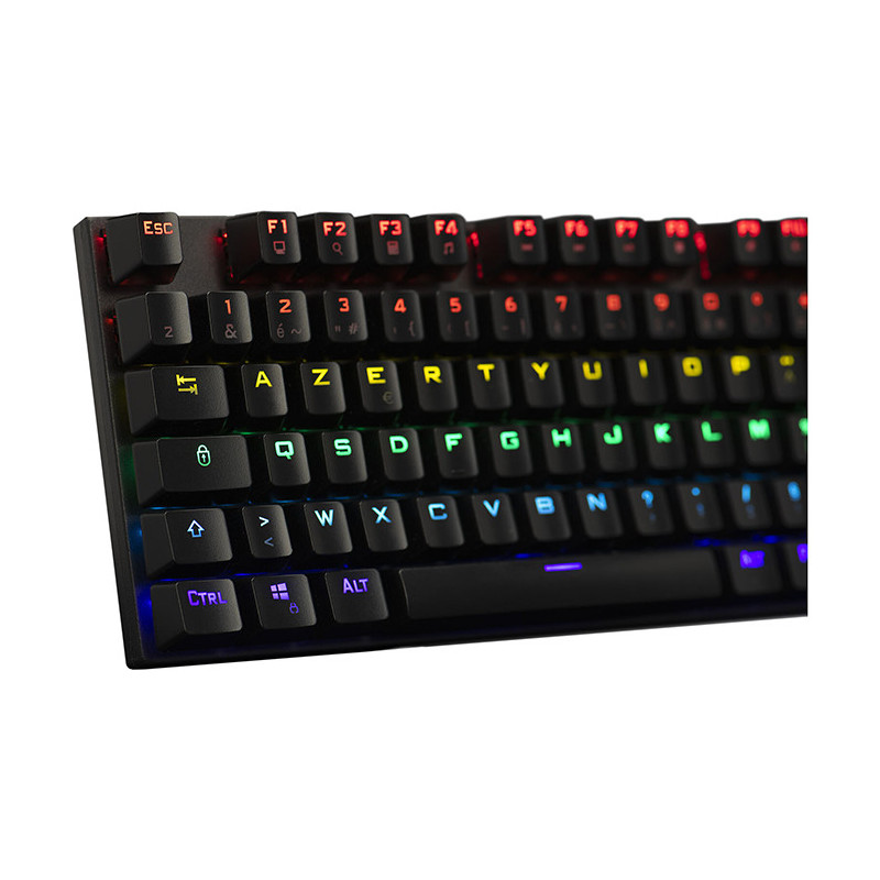 Clavier Gaming RGB/Filaire Keyz Carbon EX noir - THE G-LAB - BS_KEYZ_CARBONEX