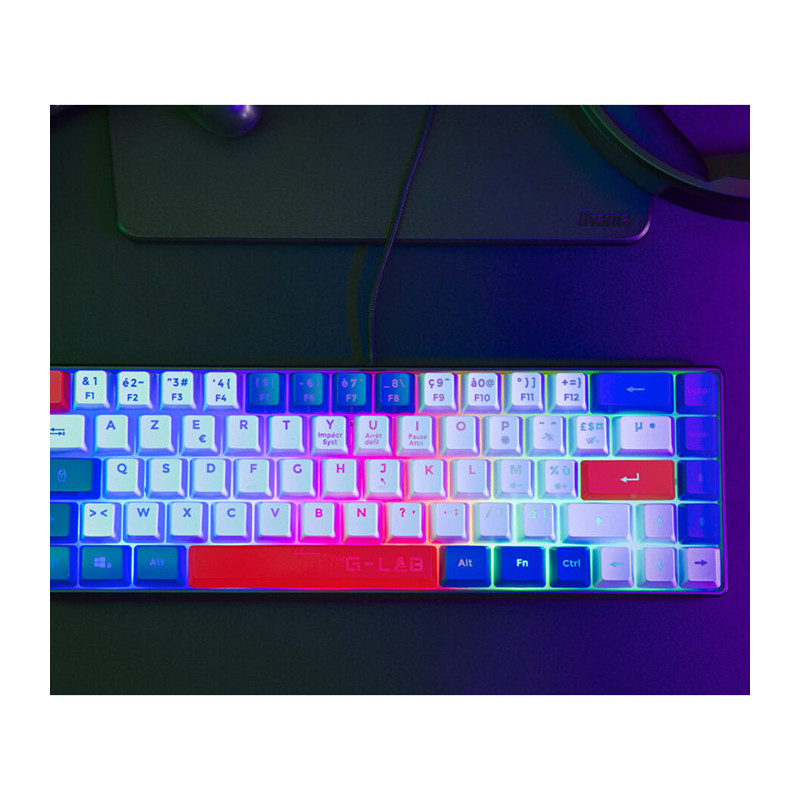 Clavier Gaming RGB/Filaire Keyz Hydrogen BWR Noir - THE G-LAB - BS_KEYZ_HYDROGEN_F