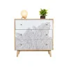 Commode 3 tiroires Fuji 80x40x80cm - 38108597