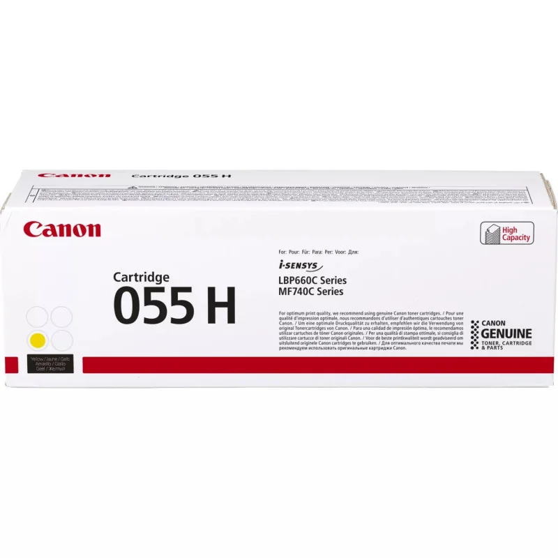 Cartouche toner laser 055H original Jaune - CANON - TON_CAN_055HY