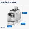 Machine à espresso full automatique avec mousseur de lait Rivelia Onyx White - DELONGHI - EXAM440.55.W