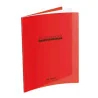 CAHIER AGRAFE 170x220 48P 90G SEYES POLYPRO ROUGE