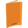 CAHIER AGRAFE 240x320 48P 90G POLYPRO ORANGE