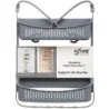 Support de douche souple 2 paniers système multi accroches Gris Simply Smart