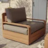 Fauteuil de jardin teck Baelo