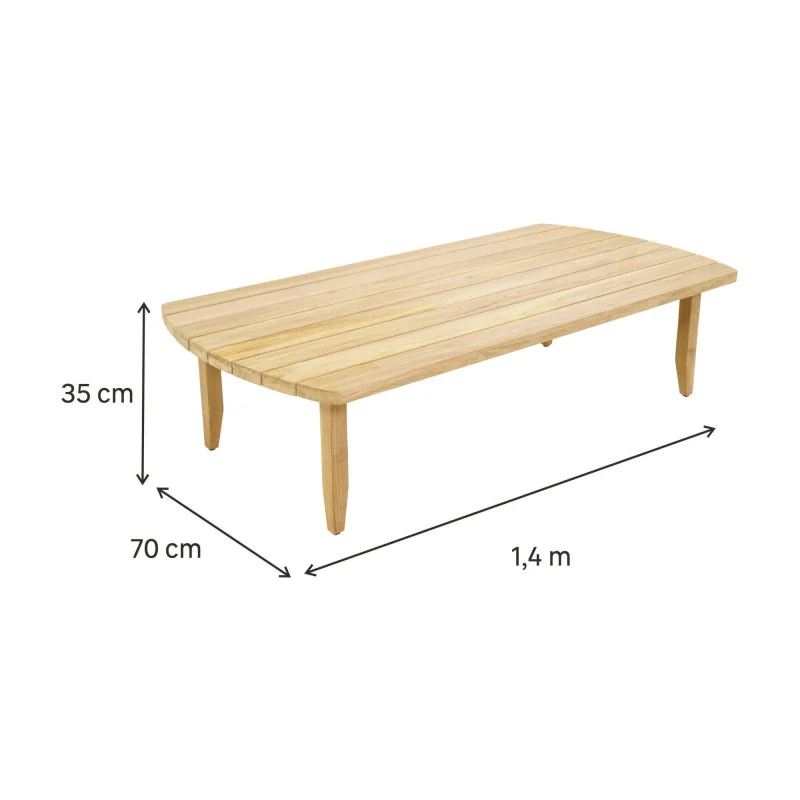 Table basse en teck Lita