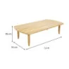 Table basse en teck Lita