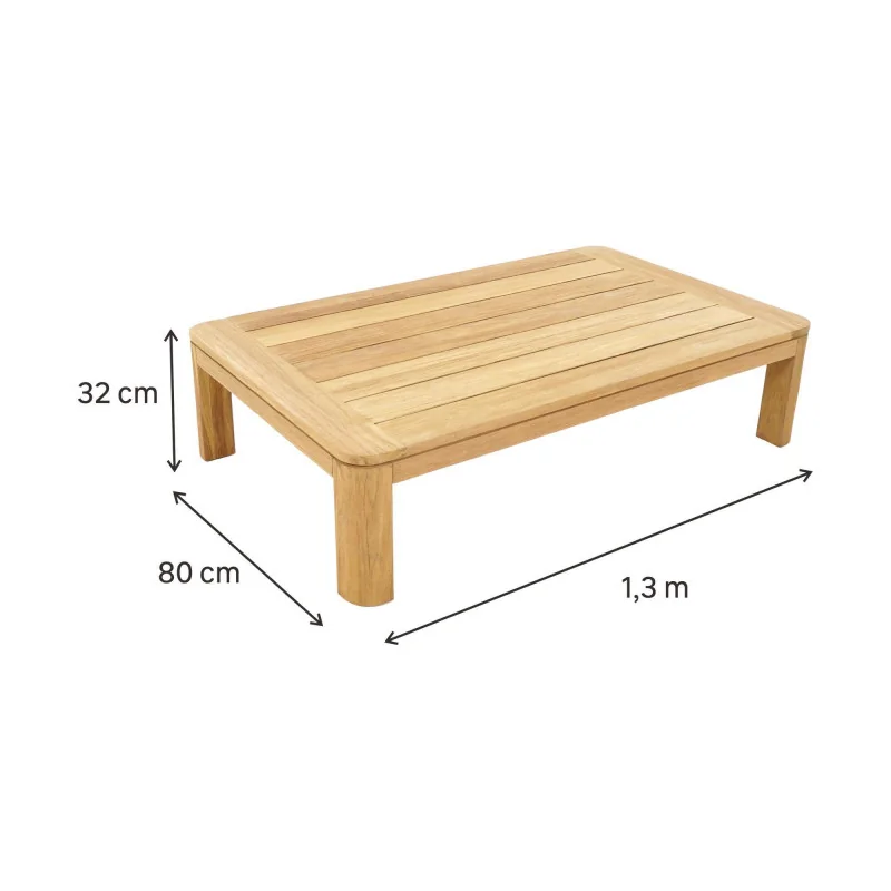 Table basse en teck Baelo