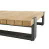 Table basse de jardin aluminium et teck Griffin