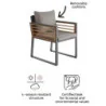 Fauteuil de jardin aluminium Ionis