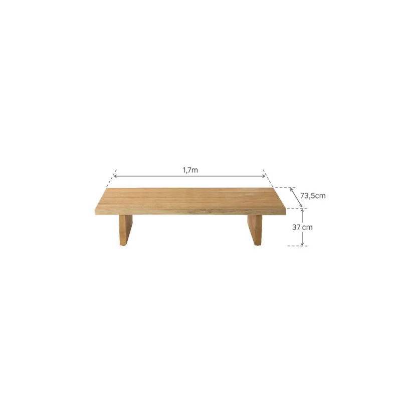 Table basse teck Maya