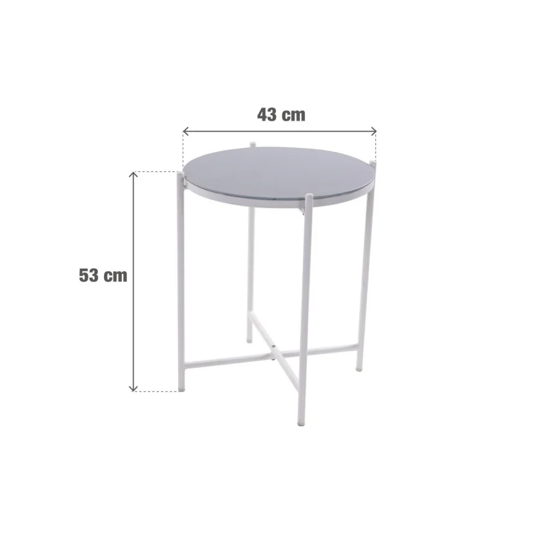 Table d'appoint verre Mobis