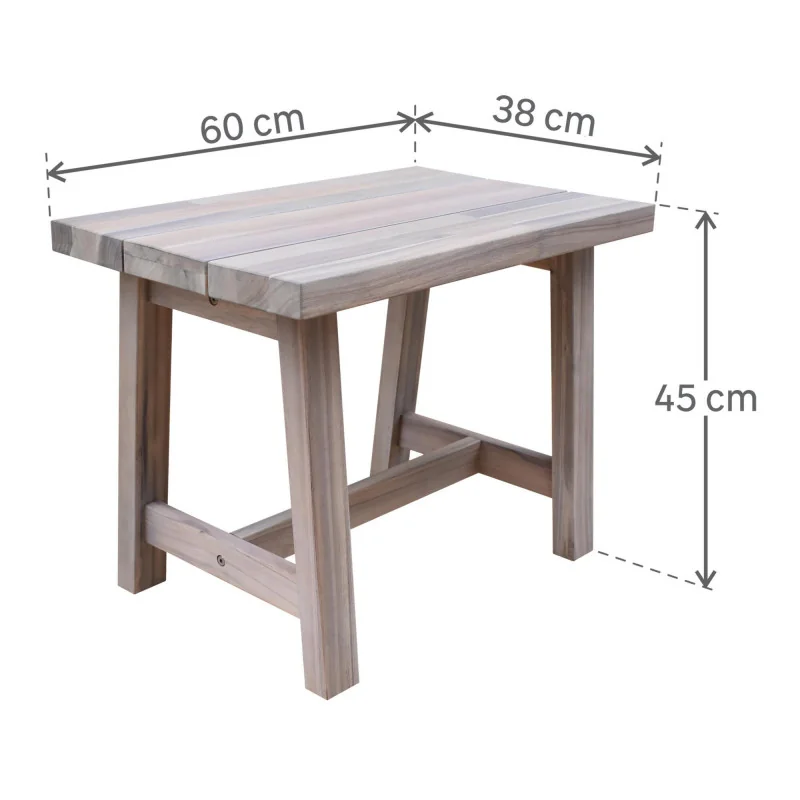 Tabouret acacia Farm II