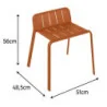 Tabouret aluminium Idaho