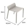 Tabouret de balcon aluminium Idaho