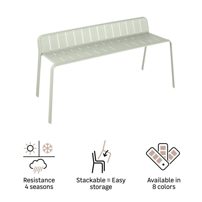 Banc de jardin aluminium Idaho