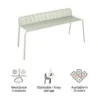 Banc de jardin aluminium Idaho