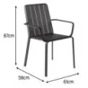 Fauteuil de jardin aluminium Idaho