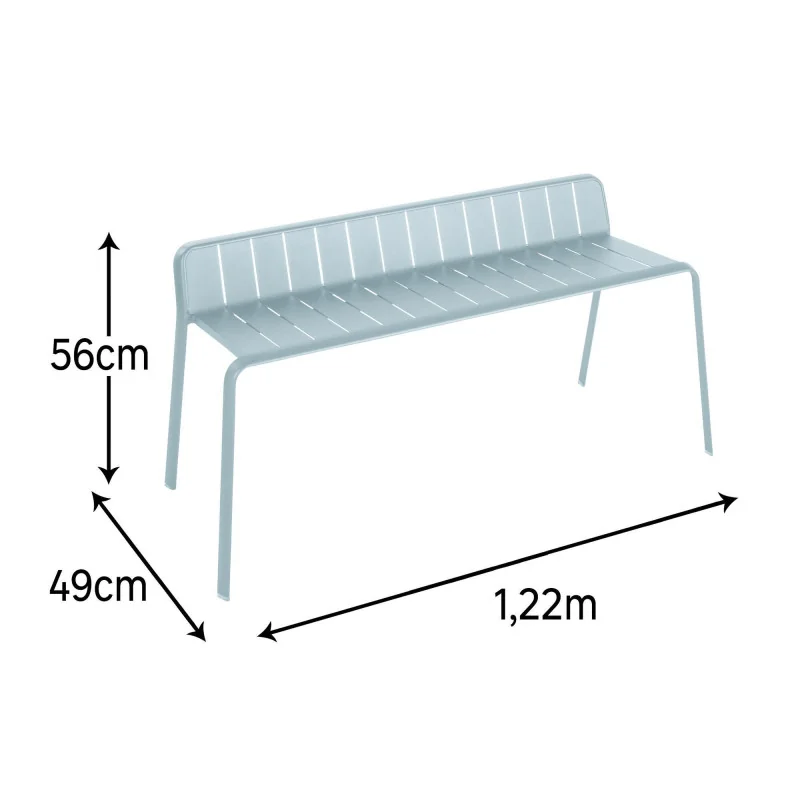 Banc en aluminium Idaho