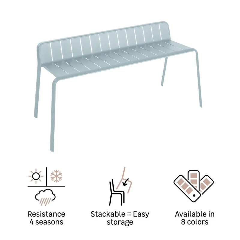 Banc en aluminium Idaho