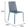 Chaise de jardin aluminium Idaho