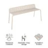 Banc de jardin aluminium Idaho