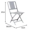 Chaise de jardin aluminium Idaho