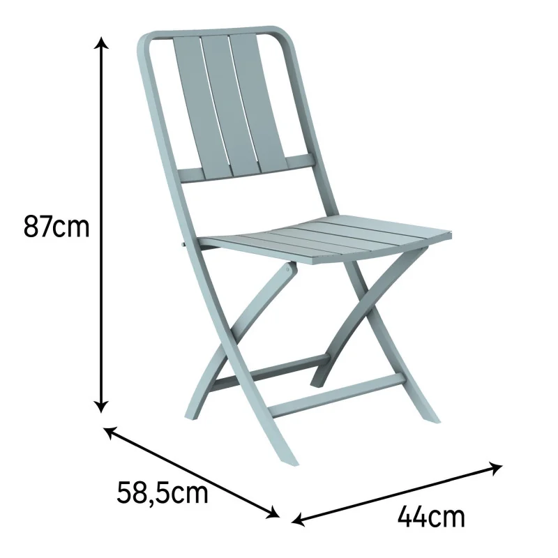 Chaise de jardin aluminium Idaho