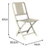 Chaise de jardin aluminium Idaho