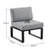 Fauteuil de jardin aluminium Odyssea