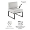 Fauteuil de jardin aluminium Odyssea