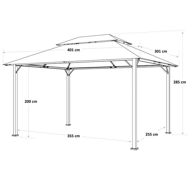 Tonnelle aluminium Agora