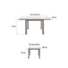 Table de jardin aluminium Lyra II