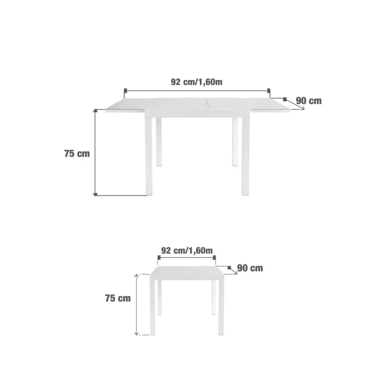 Table de jardin aluminium Lyra II