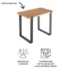 Table aluminium et teck Bermeo