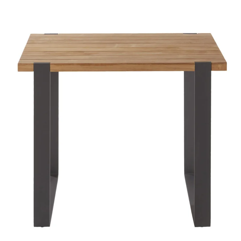 Table aluminium et teck Bermeo