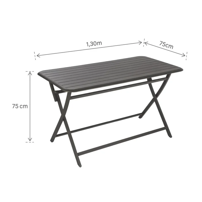 Table de jardin aluminium Idaho