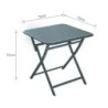 Table de jardin aluminium Idaho