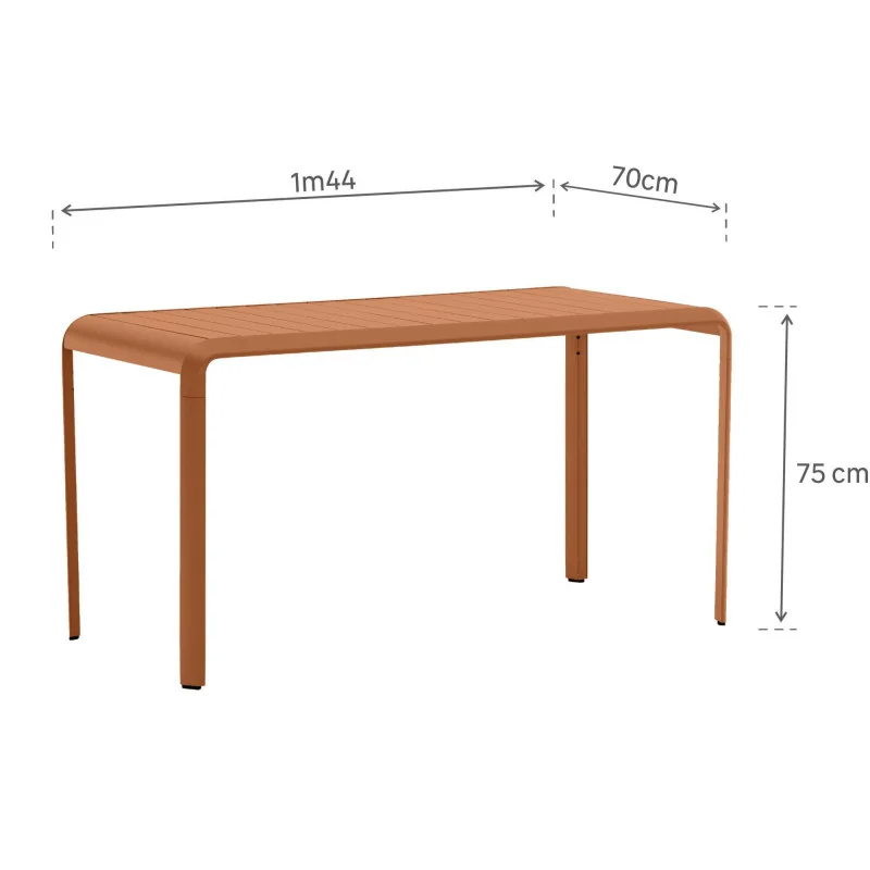 Table de balcon aluminium Idaho