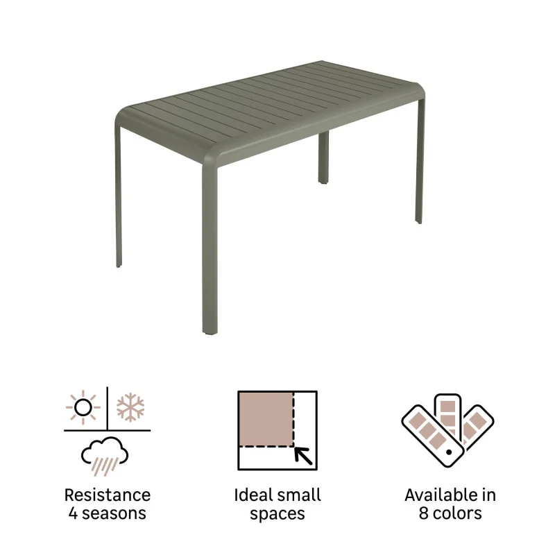 Table de balcon aluminium Idaho