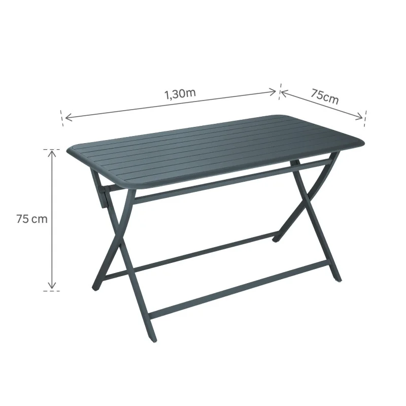 Table de jardin aluminium Idaho