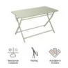 Table de jardin aluminium Idaho