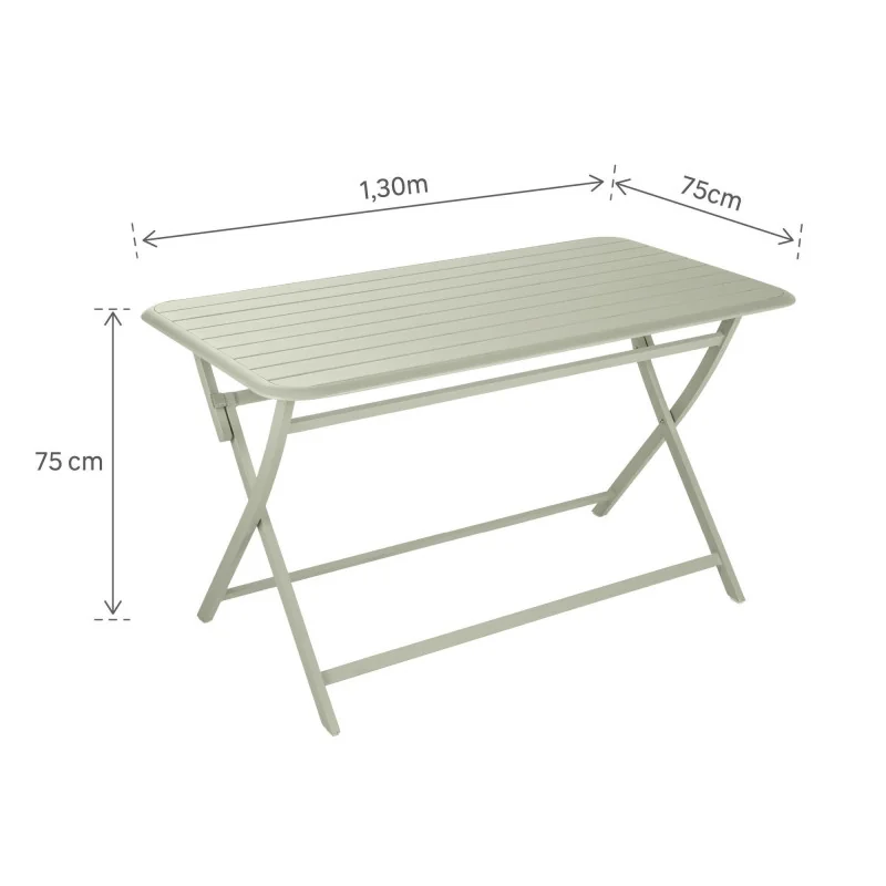 Table de jardin aluminium Idaho