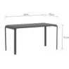 Table de jardin aluminium Idaho