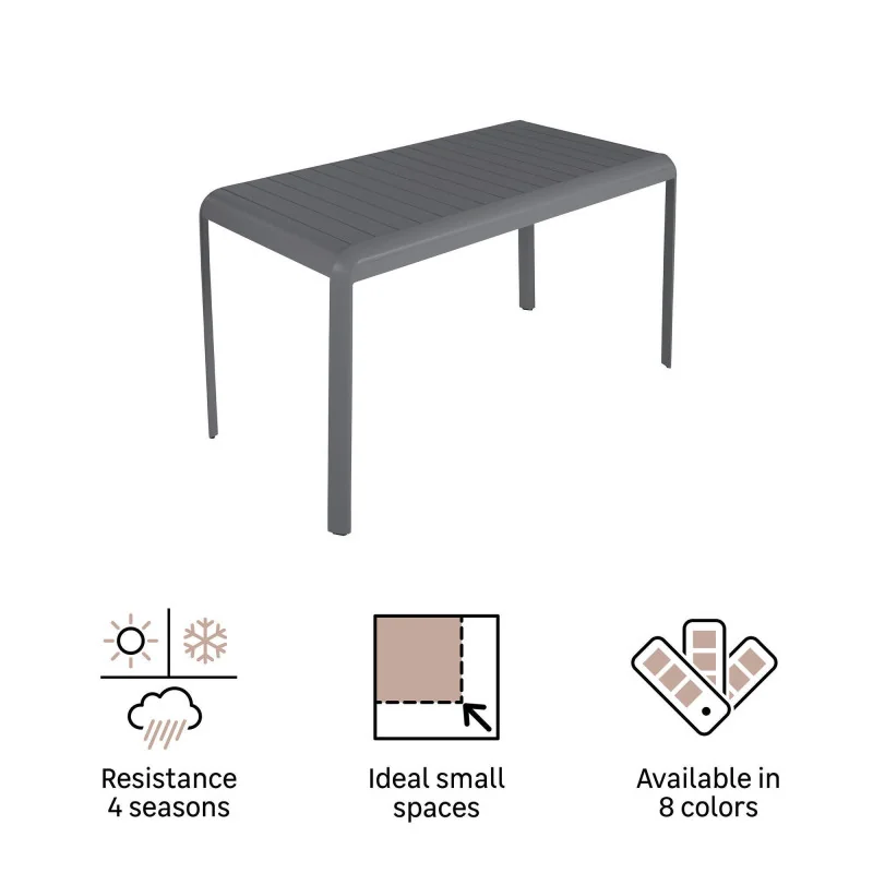 Table de jardin aluminium Idaho