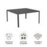 Table de jardin aluminium Idaho